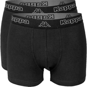 Черные хлопковые мужские боксеры Kappa, 2 пары, размер XXL