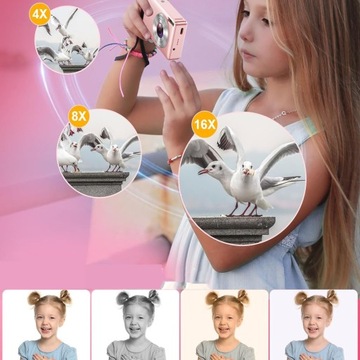 ДЕТСКАЯ ЦИФРОВАЯ КАМЕРА 1080P С КАРТОЙ 32 ГБ ПОРТАТИВНАЯ МАЛЕНЬКАЯ ЦИФРОВАЯ КАМЕРА