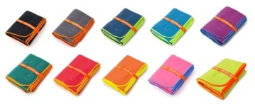 Полотенце Challenge из микрофибры быстросохнущее 80x150 см СИНЕЕ