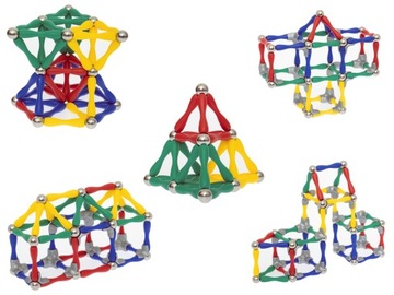 МАГНИТНЫЕ КОНСТРУКЦИОННЫЕ БЛОКИ ЗАМОК 120 ЭЛЕМЕНТОВ