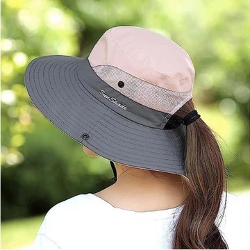 ЛЕТНЯЯ ЖЕНСКАЯ ШЛЯПА С МЕСТАМИ ДЛЯ КЕПКИ PONY PONY