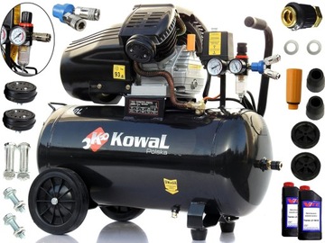 10 Bar KOMPRESOR ZBV 50L olejowy tłokowy sprężarka pompa powietrza KOWAL
