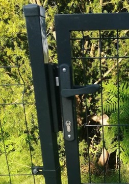 КОМПЛЕКТ ДВЕРНЫХ КАЛИТ / РУЧКА 90Y / ВСТАВКА / ЗАМОК - комплект антрацит