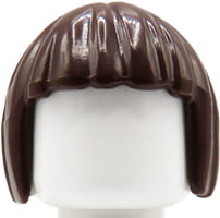 LEGO włosy figurki damskie brązowe półdługie