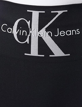 CALVIN KLEIN LEGGINSY DAMSKIE CKJ WOMEN LEGGING 1P HIGH-WAIST LOGO BLACK S