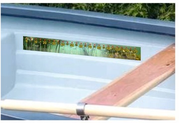 MIARKA WĘDKARSKA NAKLEJKA NA ŁÓDKĘ 100cm (M09)