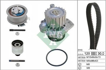 КОМПЛЕКТ ГРМ + ВОДЯНОЙ НАСОС 530 0201 33 INA AUDI