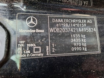 MERCEDES TŘÍDA C 203CL 203 SPORT COUPE W203CL SKLO (OKNO) ZADNÍ VÍKO KUFRU KUFRU 197