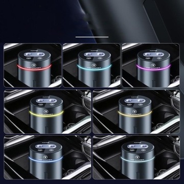 АВТОМОБИЛЬНЫЙ УВЛАЖНИТЕЛЬ ВОЗДУХА, ЦВЕТНАЯ СВЕТОДИОДНАЯ ПОДСВЕТКА, 3 РЕЖИМА РАСПЫЛЕНИЯ