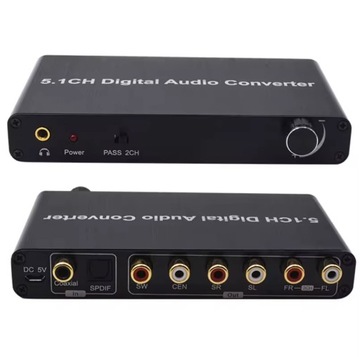 Цифровой аудиоконвертер 5.1 Surround to nc+ SPDIF Toslink AC-3