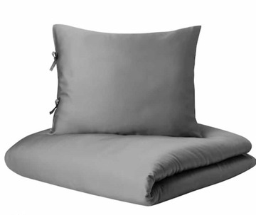 Komplet pościeli Ikea KRITSUGA Szara /150x200