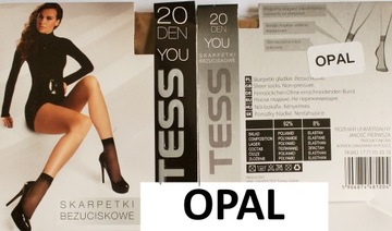 Skarpetki włoskie TESS 15 den kolor OPAL