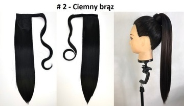 ATTACHED PONY, удлиненный хвост, 60 см, цвет ОМБРЕ