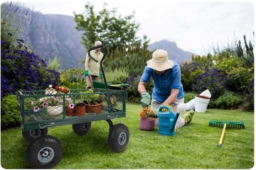 Садовая самосвальная тележка 100л Humberg HM-509