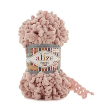 Włóczka Alize Puffy Fine 161 / pudrowy