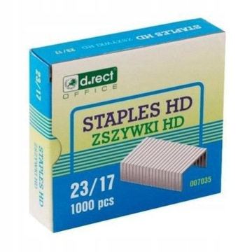 Zszywki D.Rect HD 23/10 3000szt srebrny