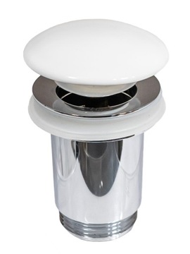 КРЫШКА CLICK-CLACK ДЛЯ РАКОВИНЫ УНИВЕРСАЛЬНАЯ КЕРАМИКА БЕЛАЯ ГЛЯНЦЕВАЯ INVENA