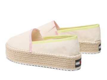 TOMMY JEANS ESPADRYLE DAMSKIE WSUWANE BEŻOWE 38 3P7G1*