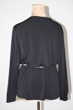 H&M~CZARNA KOPERTOWA BLUZKA ~2XL