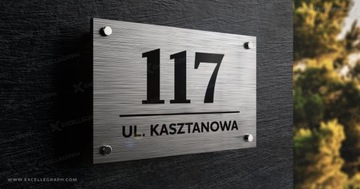 Элегантная доска с номером для дома, фасада, забора