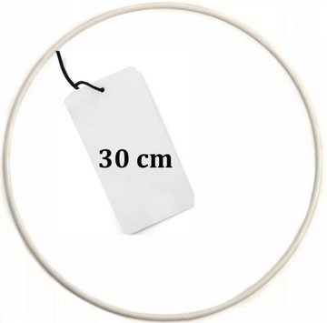 Metalowa Obręcz BIAŁA do łapacza snów Makramy 30cm