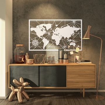 КАРТА МИРА НА СТЕНУ 120х70 см АЖУРНАЯ КАРТИНА КАРТА МИРА ДЕРЕВЯННАЯ СТЕНА