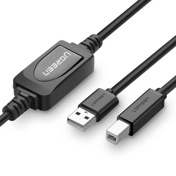 UGREEN AKTYWNY KABEL PRZEWÓD ADAPTER USB-A DO USB-B 2.0 DRUKARKI SKANER 10M