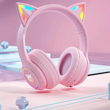 Słuchawki ONIKUMA B90 RGB Różowy