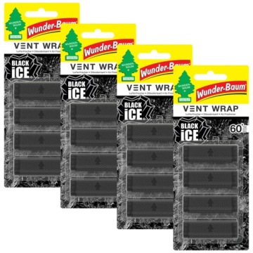 4x WUNDER BAUM VENT WRAP BLACK ICE ZAPACH NA KRATKĘ