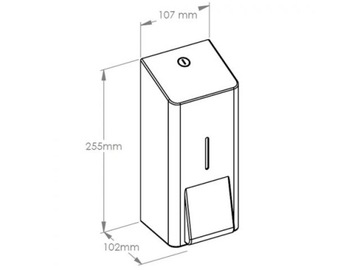 ДОЗАТОР ДЛЯ ПЕННОГО МЫЛА MERIDA STELLA R10 МАТОВАЯ СТАЛЬ