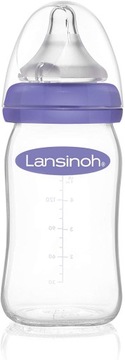 LANSINOH СТЕКЛЯННАЯ БУТЫЛКА 160 мл S СОСККА