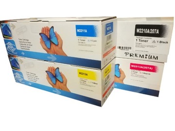 Komplet 4x Toner do HP 207A, HP M255dw, M255nw, HP M282nw, HP M283cdw, CHIP