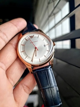 EMPORIO ARMANI AR11131 LAMBDA Zegarek męski skórzany pasek NA PREZENT + BOX