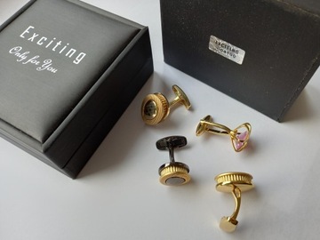 Запонки EXC для фаната BMW, хром + футляр-коробка