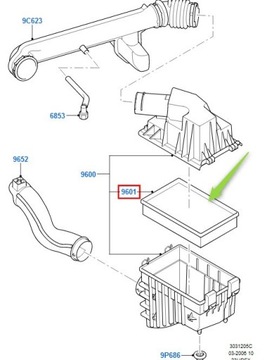 FORD filtr powietrza 1900519