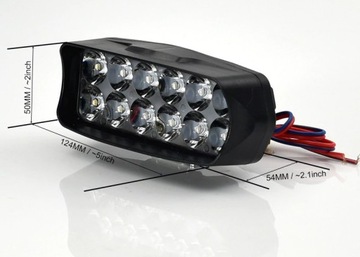 ГАЛОГЕННАЯ ФАРА 12x LED МОТОЦИКЛ QUAD