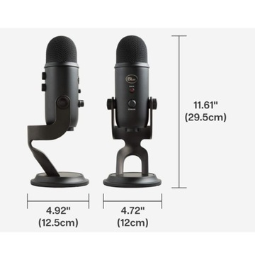 Конденсаторный USB-микрофон Blue Yeti — черный