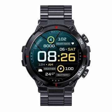 GRAVITY GT8-2 czarny smartwatch męski