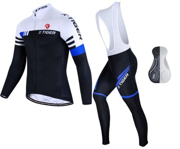 KOSZULKA ROWEROWA LEGGINSY KOMPLET SZYBKOSCHNĄCY