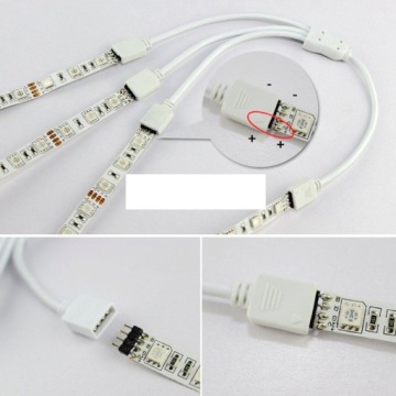 РАЗДЕЛИТЕЛЬ РАЗДЕЛИТЕЛЬ 3 RGB СВЕТОДИОДНЫЕ ЛЕНТЫ 4PIN 3в1