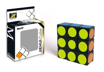 Nowoczesna układanka, kostka logiczna, Kostka Rubika - 1x3x3