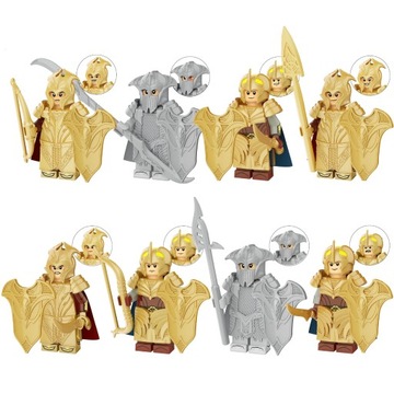 MINIFIGURKI RYCERZE 8 SZTUK ZESTAW KLOCKI AKC