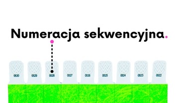 Opaska UV na rękę TYVEK zielony 19mm 500 szt.