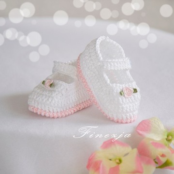 белые детские туфли, размер 11.