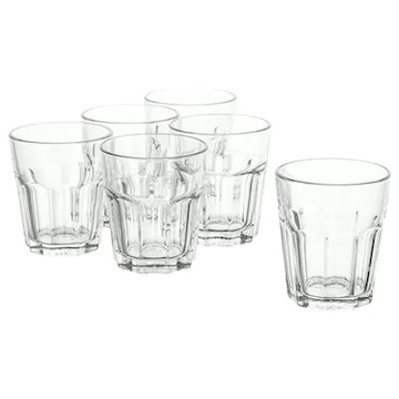 IKEA POKAL SZKLANKI PRZEZROCZYSTE 6SZT 270ML