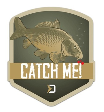 Naklejka Wędkarska Wlepka Delphin Catch Me! Karp