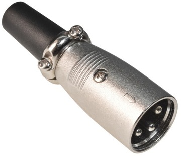 Wtyk mikrofonowy męski XLR canon 3PIN METAL