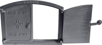 Чугунная дверца духовки для пиццы, хлеба, HUBOS