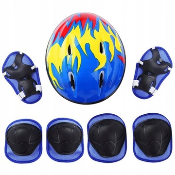 Kask rowerowy +Ochraniacze 50-54cm