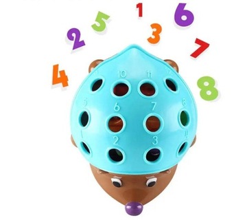 ИГРА НАВЫКОВ ОБРАЗОВАТЕЛЬНАЯ СОРТИРОВКА ЕЖ МОНТЕССОРИ ЦВЕТНАЯ ПАЗЛ-ЕДИЦА